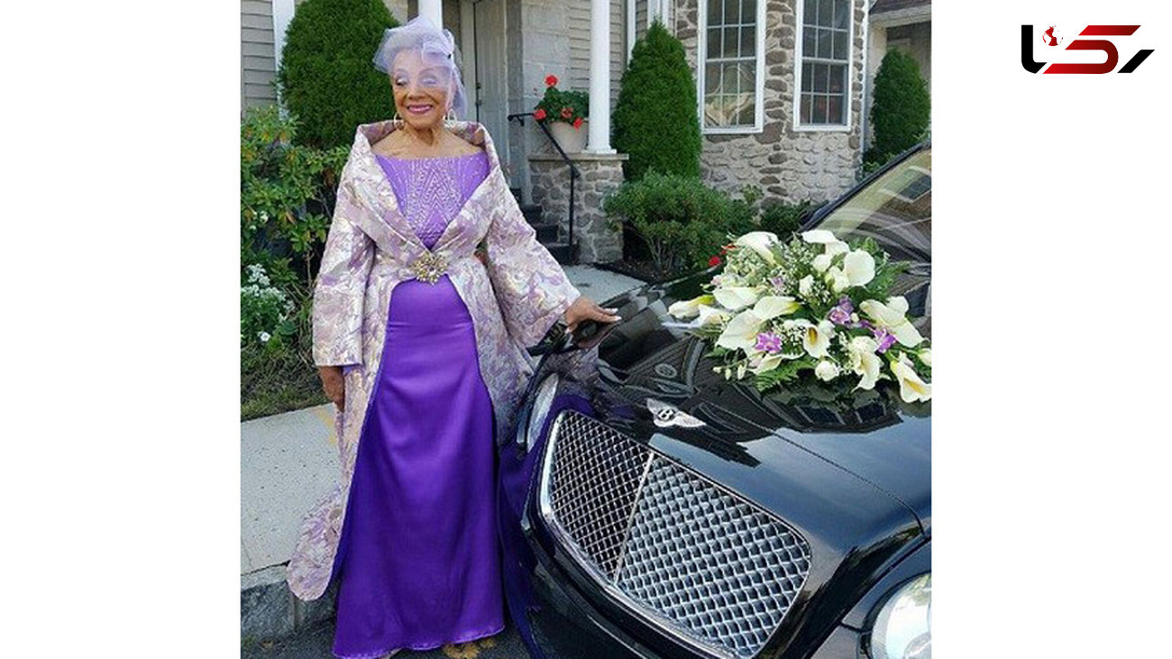 لباس جادویی مادربزرگ 86 ساله در روز عروسی اش همه را شوکه کرد+عکس