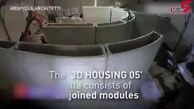 این خانه واقعی با تکنولوژی سه بعدی چاپ شد +فیلم 