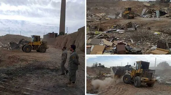 تخریب کوره‌های زغال‌گیری در اسلامشهر 