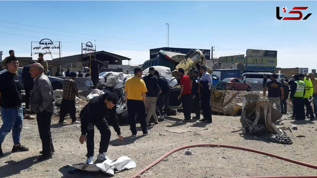 تصادف مرگبار ۴ دستگاه خودرو در جنوب تهران