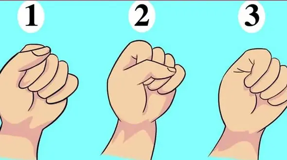 تست شخصیت از روی مشت دست