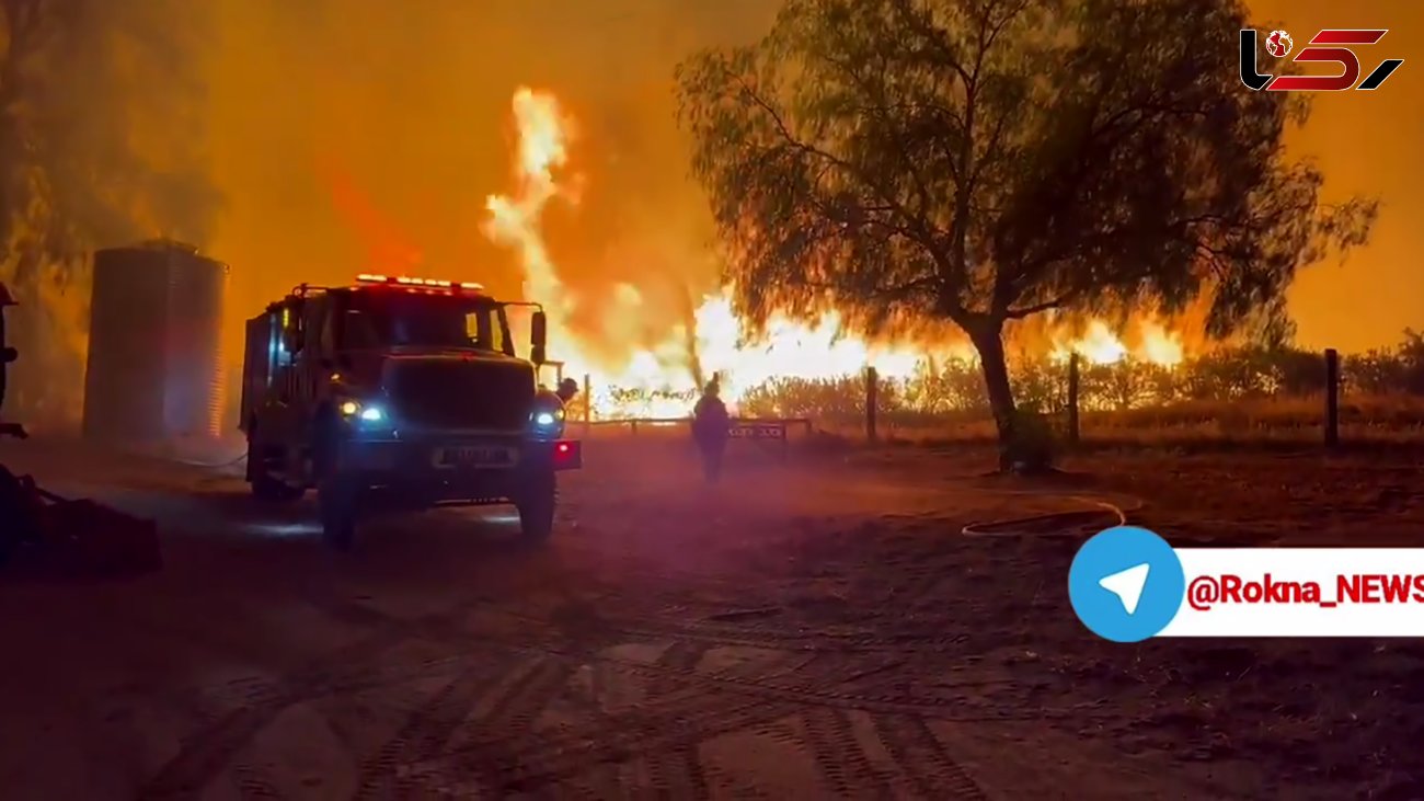 آتش‌سوزی هولناک در کالیفرنیا+ فیلم