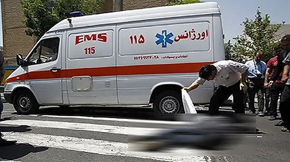 آمبولانس  مرد 70 ساله را له کرد / در اصفهان رخ داد + عکس