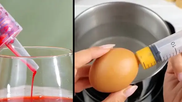 2 کاربرد سرنگ در آشپزی / فیلم