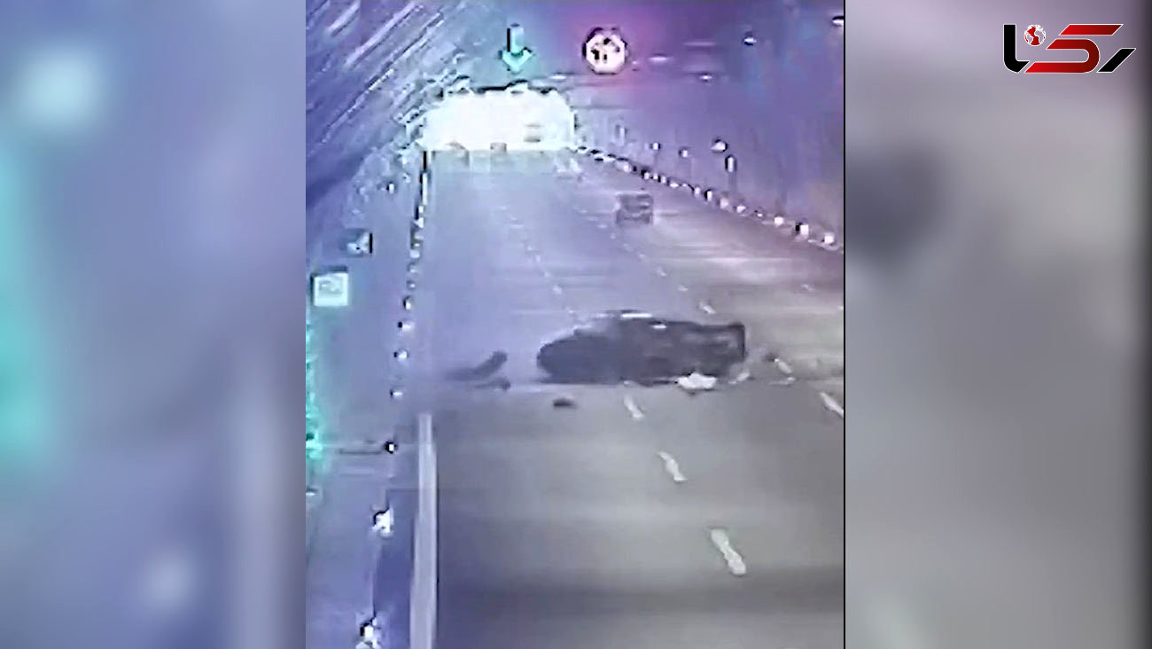ببینید / ویدیویی تلخ از تصادف مرگبار داخل تونل؛ سرعت زیاد جان گرفت!