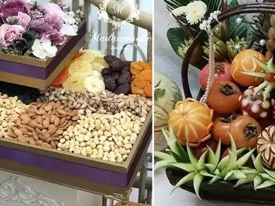 آموزش تزئین آجیل و میوه عروس با جدیدترین ایده‌ ها برای یلدای امسال