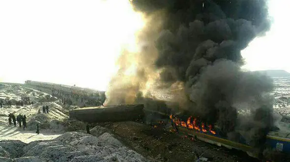 پرونده حادثه قطار در هفت خوان سمنان به دادسرای تهران ارسال شد 