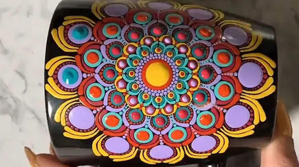 نقاشی و تزئین لیوان + فیلم