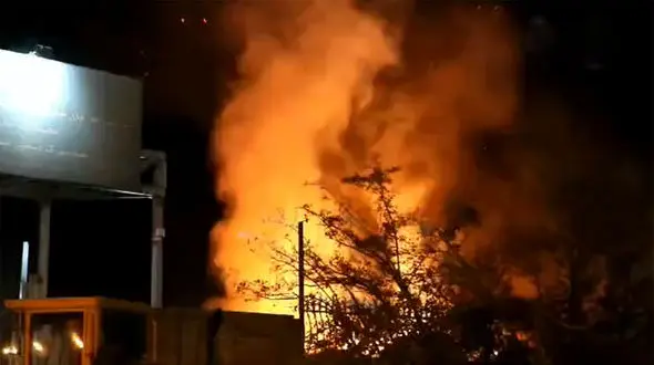 فیلم آتش سوزی یک کارگاه تولیدی در تهران + جزییات