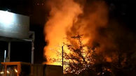 فیلم آتش سوزی یک کارگاه تولیدی در تهران + جزییات
