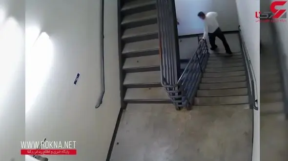 فیلم لحظه فرار دو زندانی از دادگاه