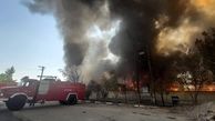 2 مرد در آتش سوزی کارخانه کاغذسازی فارس سوختند