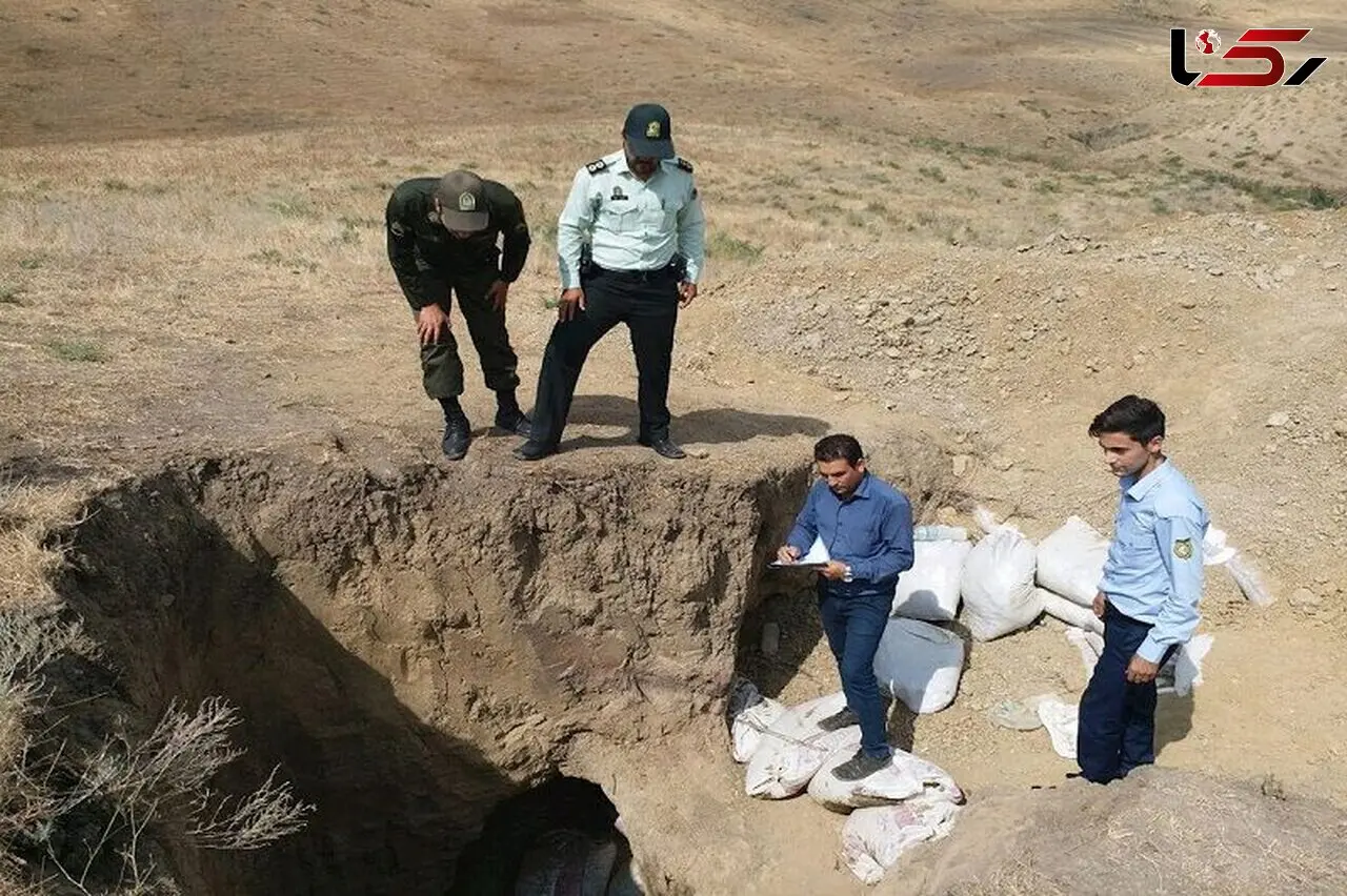 حفاران غیرمجاز در فامنین هنگام ارتکاب جرم دستگیر شدند 