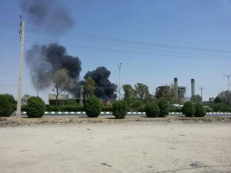 انفجار نیروگاه برق اهواز