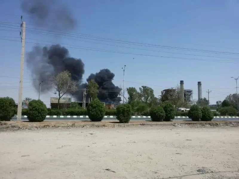 انفجار نیروگاه برق اهواز