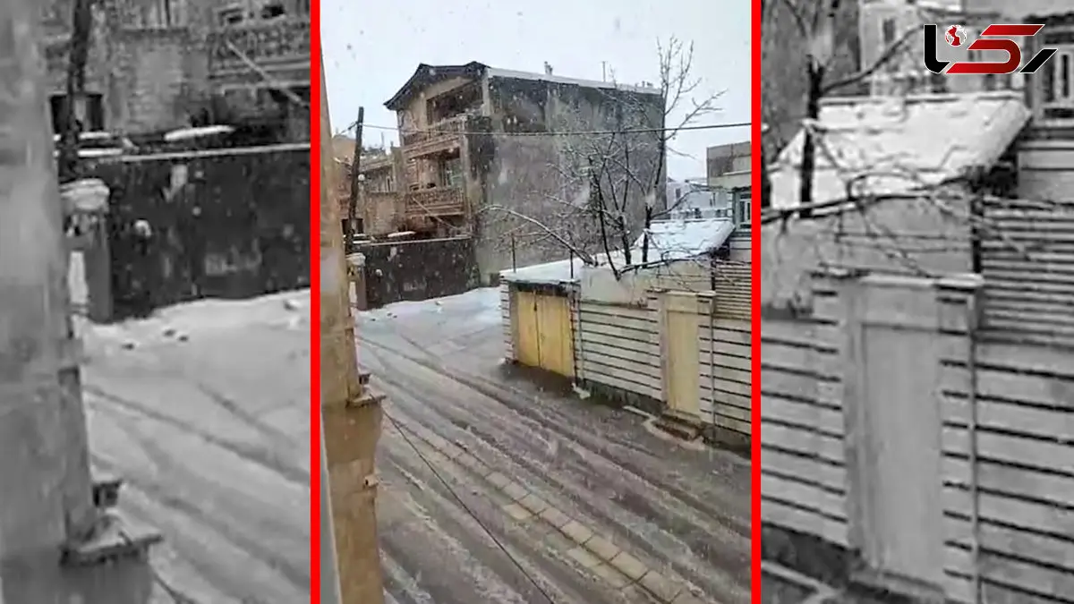 فیلم بارش زیبای برف پاییزی در لرستان