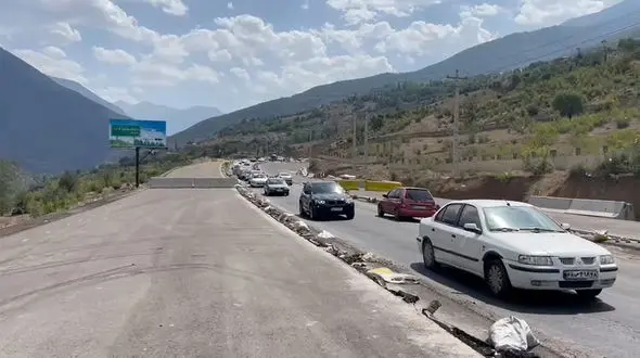 فیلم هوایی از ترافیک در جاده چالوس و هراز / ترافیک روان است + جزییات