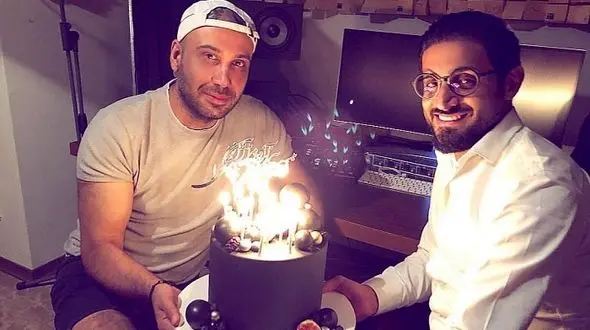 جشن تولد محسن چاوشی در استودیو  +عکس