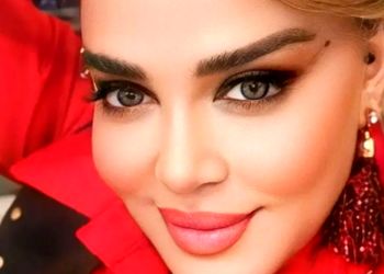 سیس لاکچری بهاره رهنما در کنار برج العرب دبی با استایل منشوری