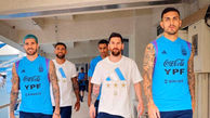 مسی و رونالدو در تمرین تیم های ملی آرژانتین و‌ پرتغال/ خنده های CR7 و شوخی با مارتینز + تصاویر