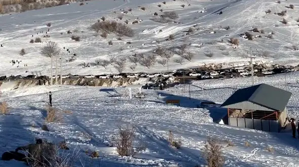 فیلم پیست برفی سربیژن در زمستان