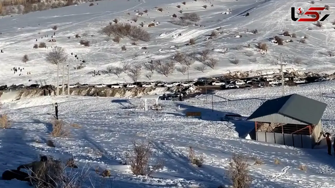 فیلم پیست برفی سربیژن در زمستان