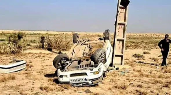 واژگونی خودروی رئیس کمیته داوران خوزستان / علت حادثه چه بود؟