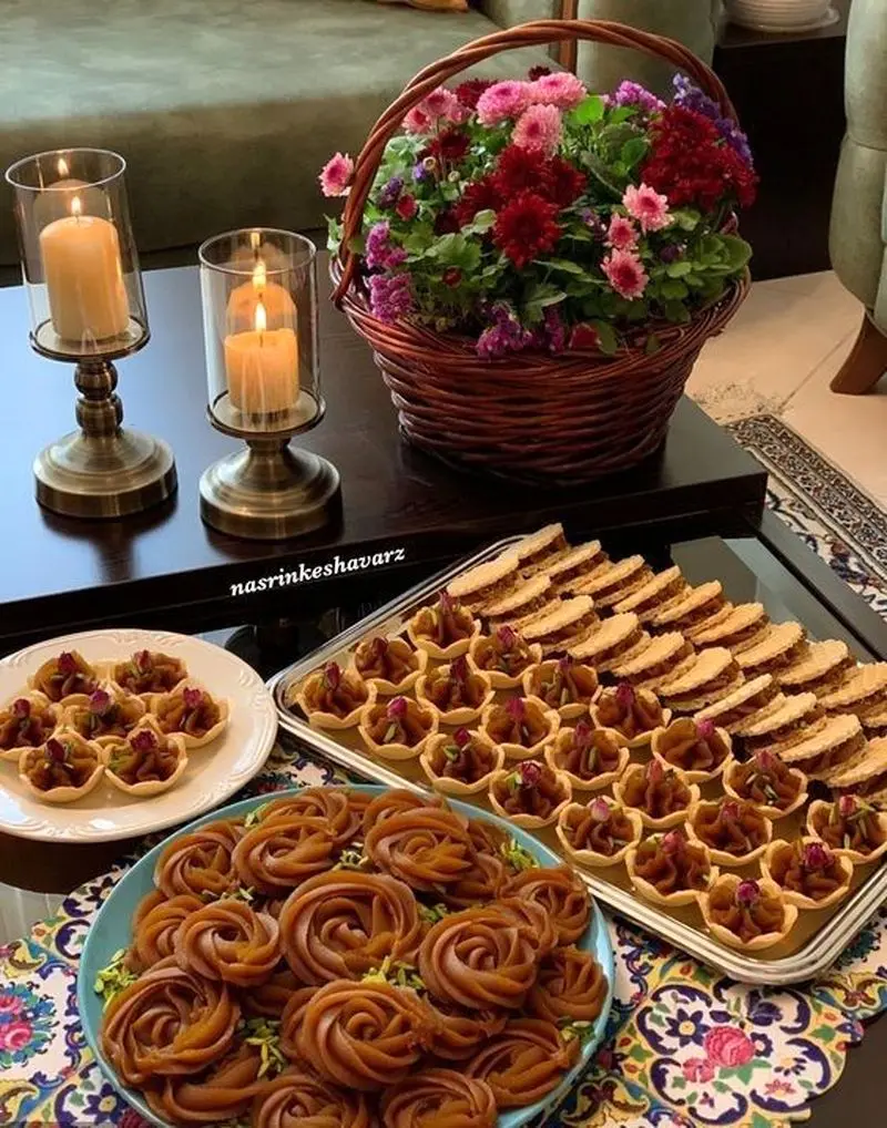 تزئین ساده حلوا
