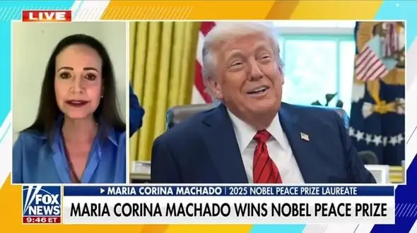 برنده نوبل صلح: ترامپ باید تقدیر شود/ ونزوئلا به آزادی نزدیک‌تر از همیشه