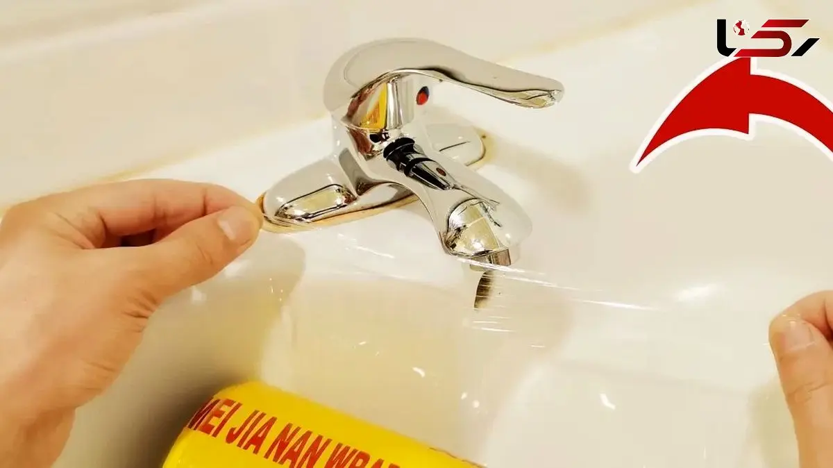 چطور با سلفون، شیرآلات را مثل روز اول برق بیندازیم؟ / فیلم