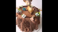کیک مدل تنه درخت + فیلم