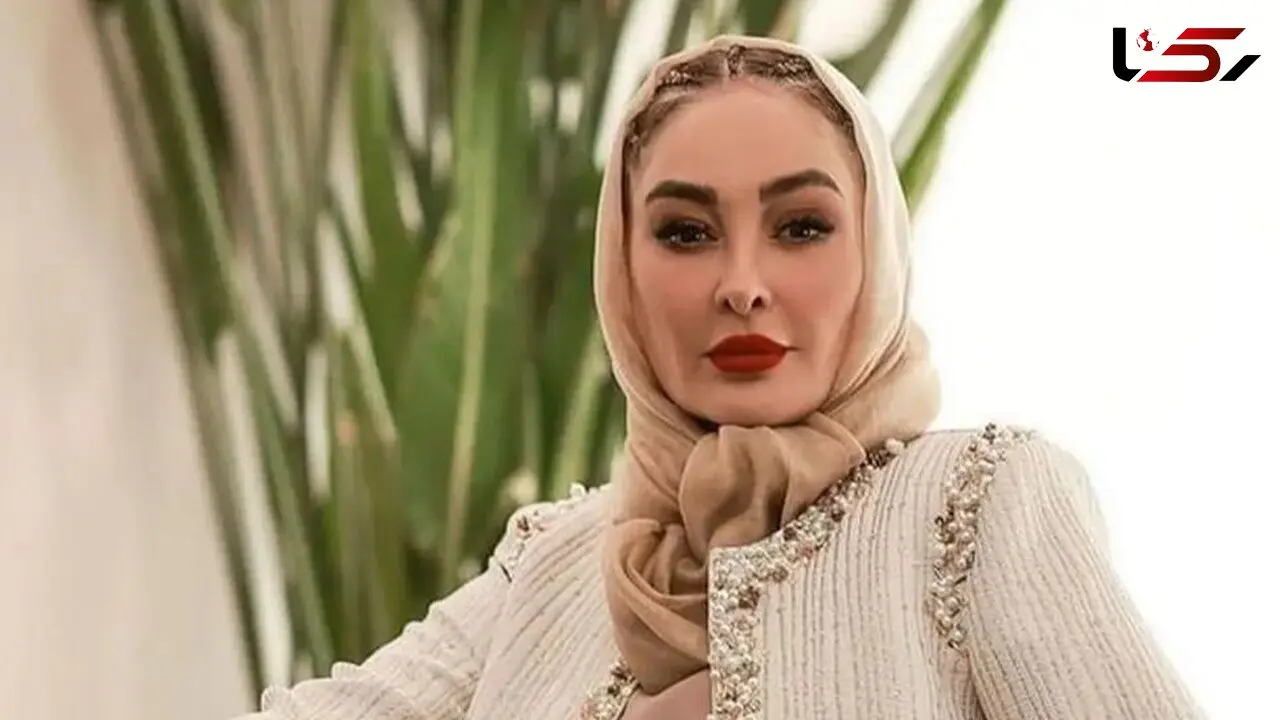 نگاهی به مانتو فوق مجلسی الهام حمیدی یازیگر ایرانی/ این ترکیب رنگ فوق العاده ملیح و دخترونه بهش اومده!