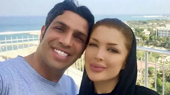 عکس جدید سپهر حیدری و همسرش د رخارج از کشور