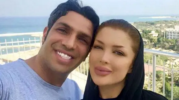 عکس جدید سپهر حیدری و همسرش د رخارج از کشور