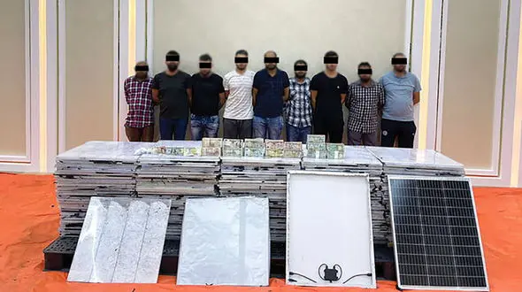 جاسازی بیش از یک تن مواد مخدر در پنل خورشیدی / شگرد جدید + عکس