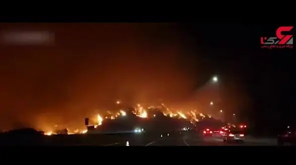 فیلم وحشتناک از رسیدن آتش به لس آنجلس + جزییات