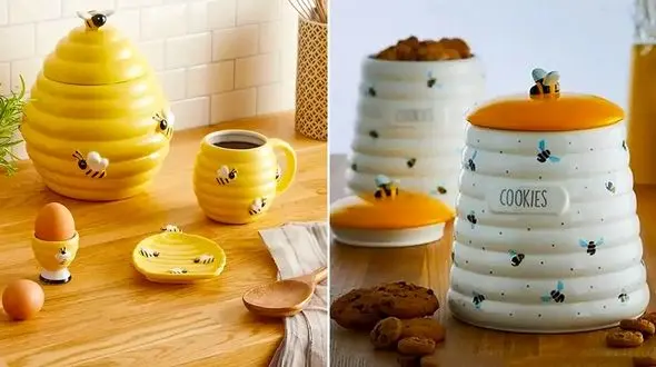 15 ظرف سرامیکی زیبا با طراحی کندو برای جذابیت سفره عسل شما