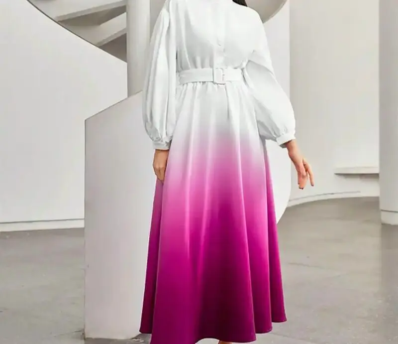 پیراهن آبرنگی شیک زنانه