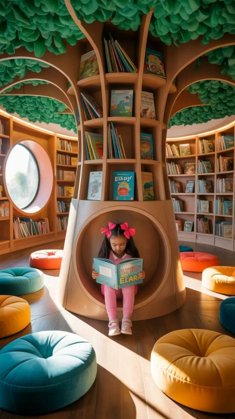 کتابخانه فانتزی اتاق کودک