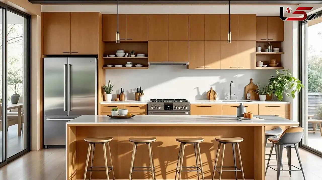 جدیدترین مدل کابینت آشپزخانه ۱۴۰۵؛ از سبز زیتونی تا کابینت چوبی