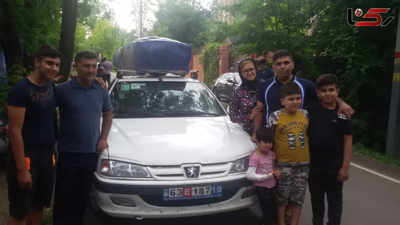 خانواده 7 نفره اندیمشکی با پرشیا به تماشای جام جهانی روسیه رفتند + عکس