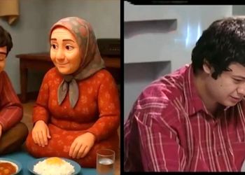 انیمیشن ماندگارترین سکانس سریال خانه به دوش؛ چرا قیمه‌هارو میریزی رو ماستا 
