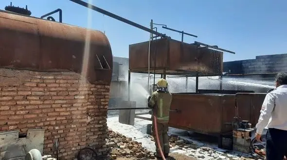 آتش سوزی مهیب در ورامین + عکس