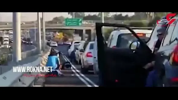 فیلمی از صهیونیست‌های وحشت‌زده در موشک باران تل آویو 