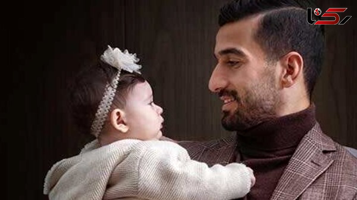 نگاهی به کیک تولد رنگین کمانی دختر احسان حاج صفی روی شِن های کنار دریا +عکس/ مبارکا باشه