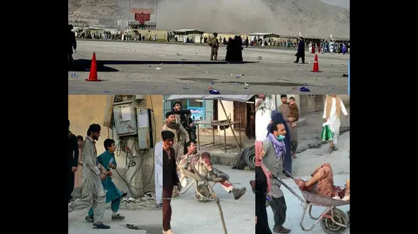 داعش در انفجارهای فرودگاه کابل قتل عام به پا کرد / تعداد کشته های آمریکایی و افغان رو به افزایش است