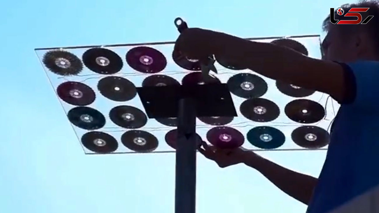 چطور با سی دی باتری خورشیدی بسازیم؟ + فیلم