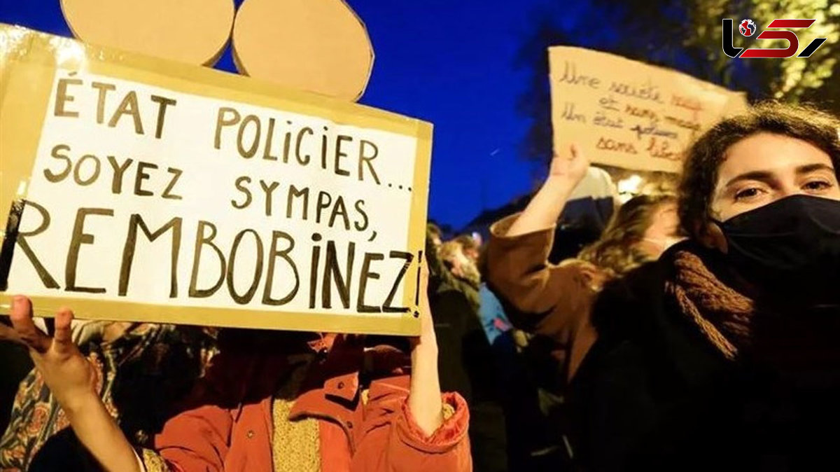  Thousands Protest against Police Images Ban in Nantes 