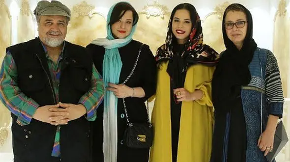 دورهمی خانواده مشهور سینمای ایران در یک مراسم 