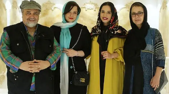دورهمی خانواده مشهور سینمای ایران در یک مراسم 
